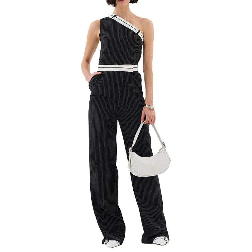 Extro&Vert Womens  Hallie Jumpsuit, Black